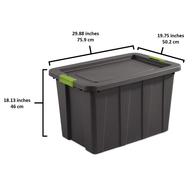 Sterilite 30 gallon best sale tote plastic storage box